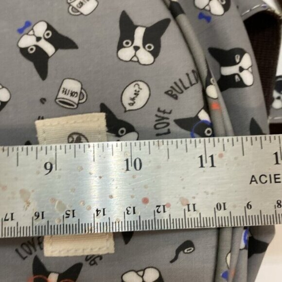 Qzcai Garden Grey Backpack with dogs - Picture 11 of 12